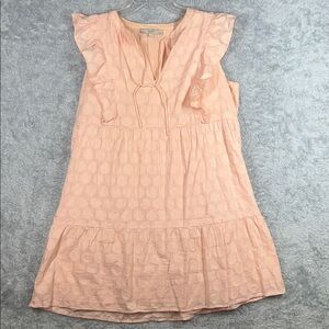 LOFT Peach Midi Dress